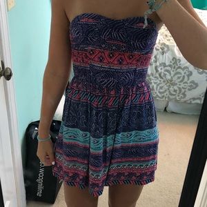 Super cute beach strapless dress!!!!!